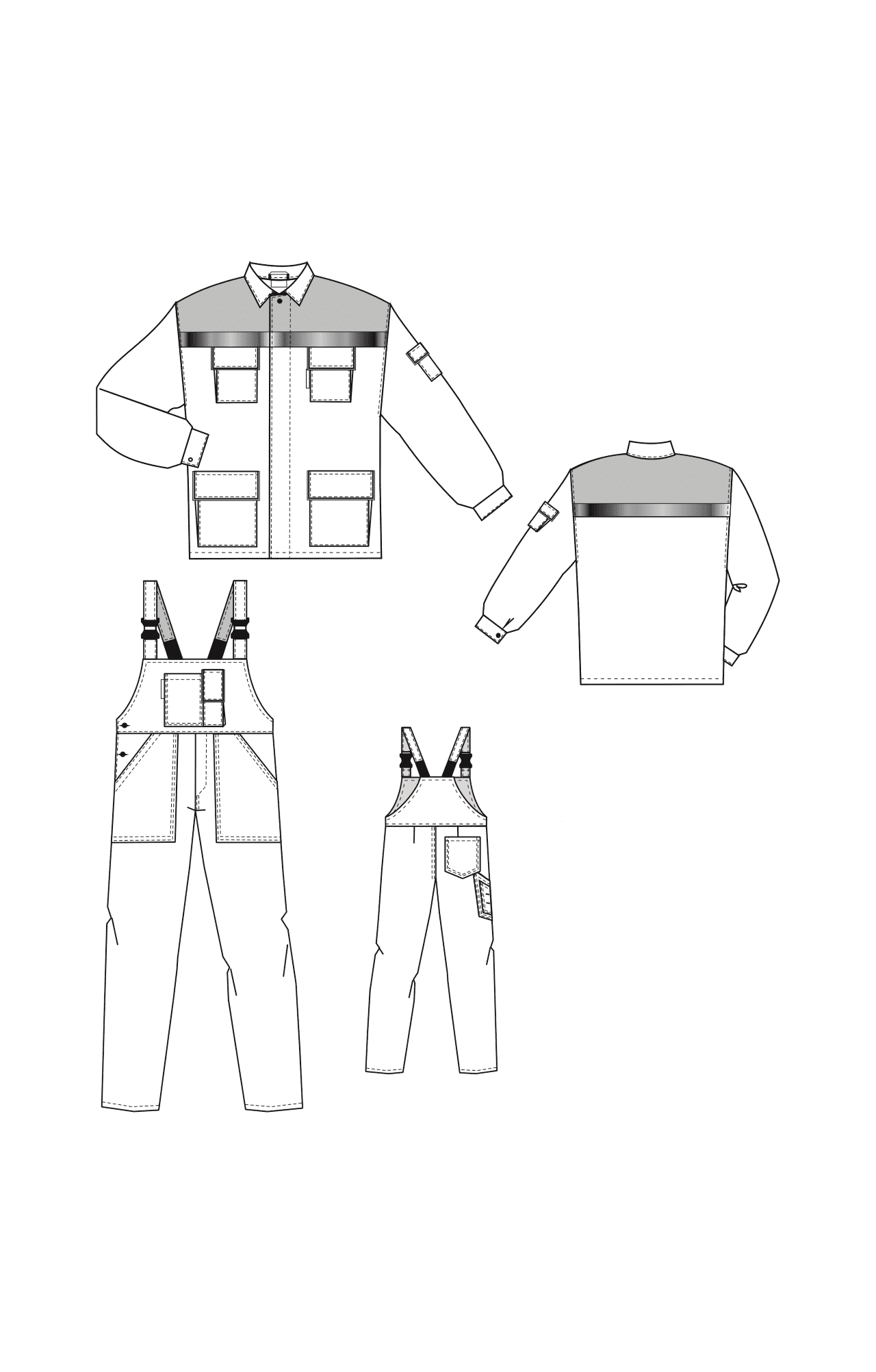 63853 Костюм "Коммунальщик" темно-синий с лимонным  Летняя спецодежда  размер 56-58/182-188  - Вид №1