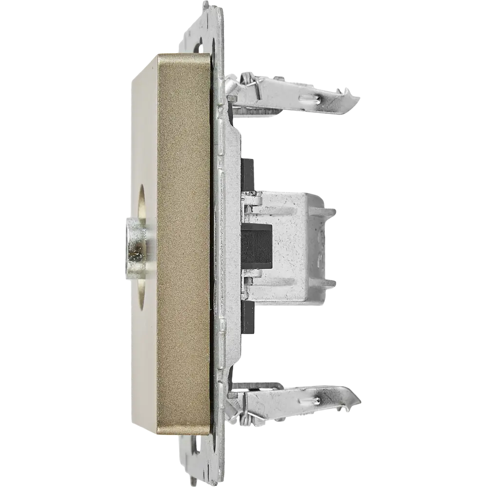 Розетка TV IEK Brite для скрытого монтажа цвет шампань 87761644 STLM-1105816 - Вид №2