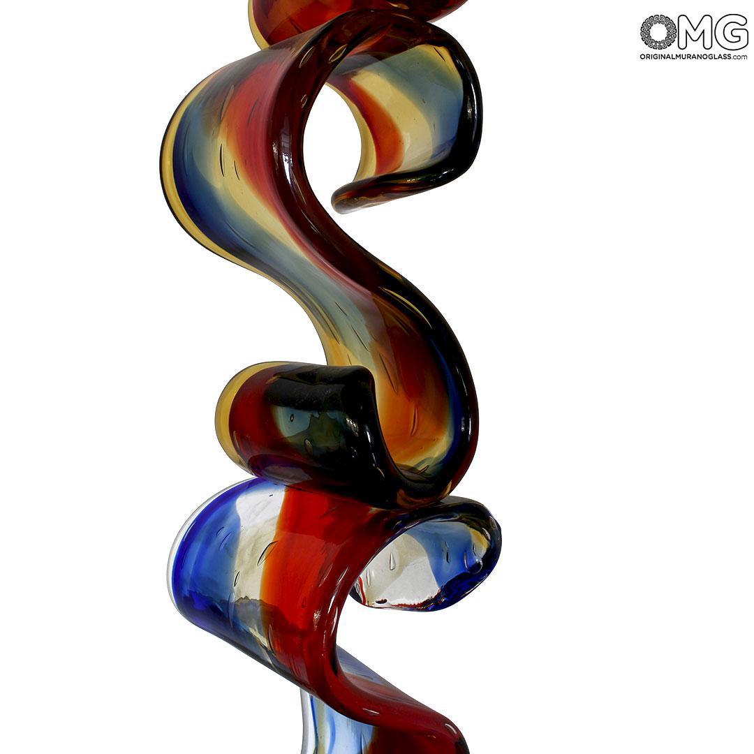 4613 ORIGINALMURANOGLASS Скульптура Бесконечная волна - муранское стекло OMG 21 см  - Вид №1