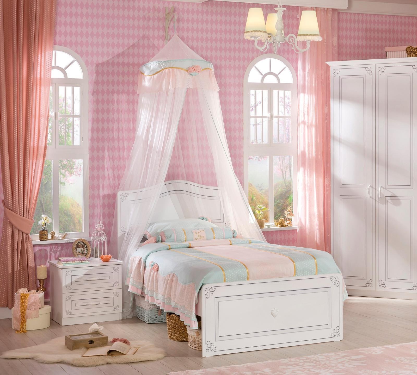 Кровать белая односпальная 100х200 см Selena CILEK SELENA 00-3832309 Белый Santreyd - Вид №2