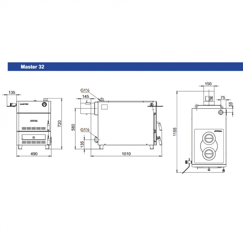 Твердотопливный котел ZOTA Master 32 MASTER32 - Вид №1