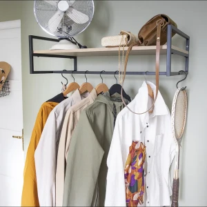 Полка навесная Spaceo 80x21.6x45 см дерево цвет бежевый