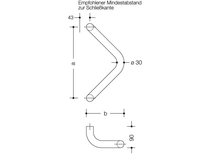 111XA.3030G3 Справиться HEWI Beschläge für Außentüren  - Вид №1