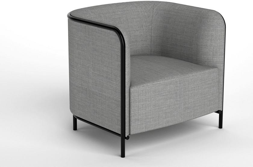 GABER Кресло из ткани с подлокотниками Place 280. - Вид №2