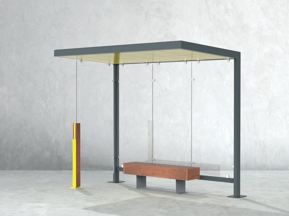 Стальной и стеклянный навес DIMCAR нас ARCH-00071092 - Вид №1