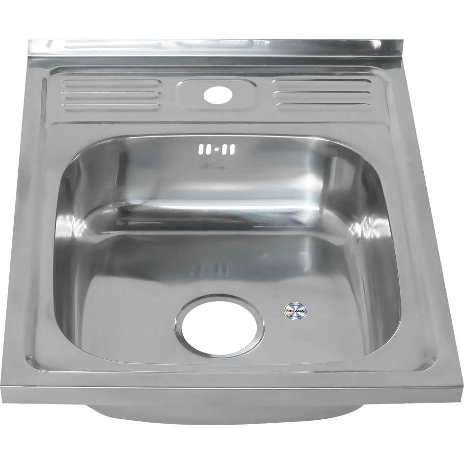 Мойка 5060 MELANA 0,8/180 накладная прямоугольная с сифоном (004 ta *10) 004 ta (*10)