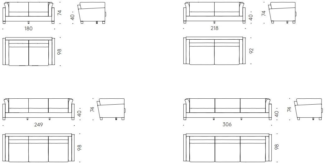DE PADOVA 3-х местный диван sun-id-1492118 - Вид №2