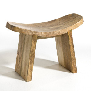 Низкий табурет из манго