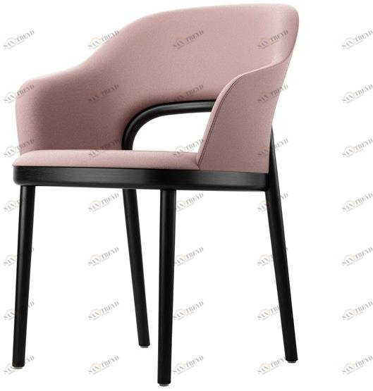 Thonet Кресло с подлокотниками, обитыми кожей или тканью 520 520 pf 