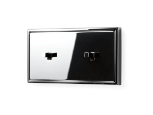 2x хромированный металлический переключатель