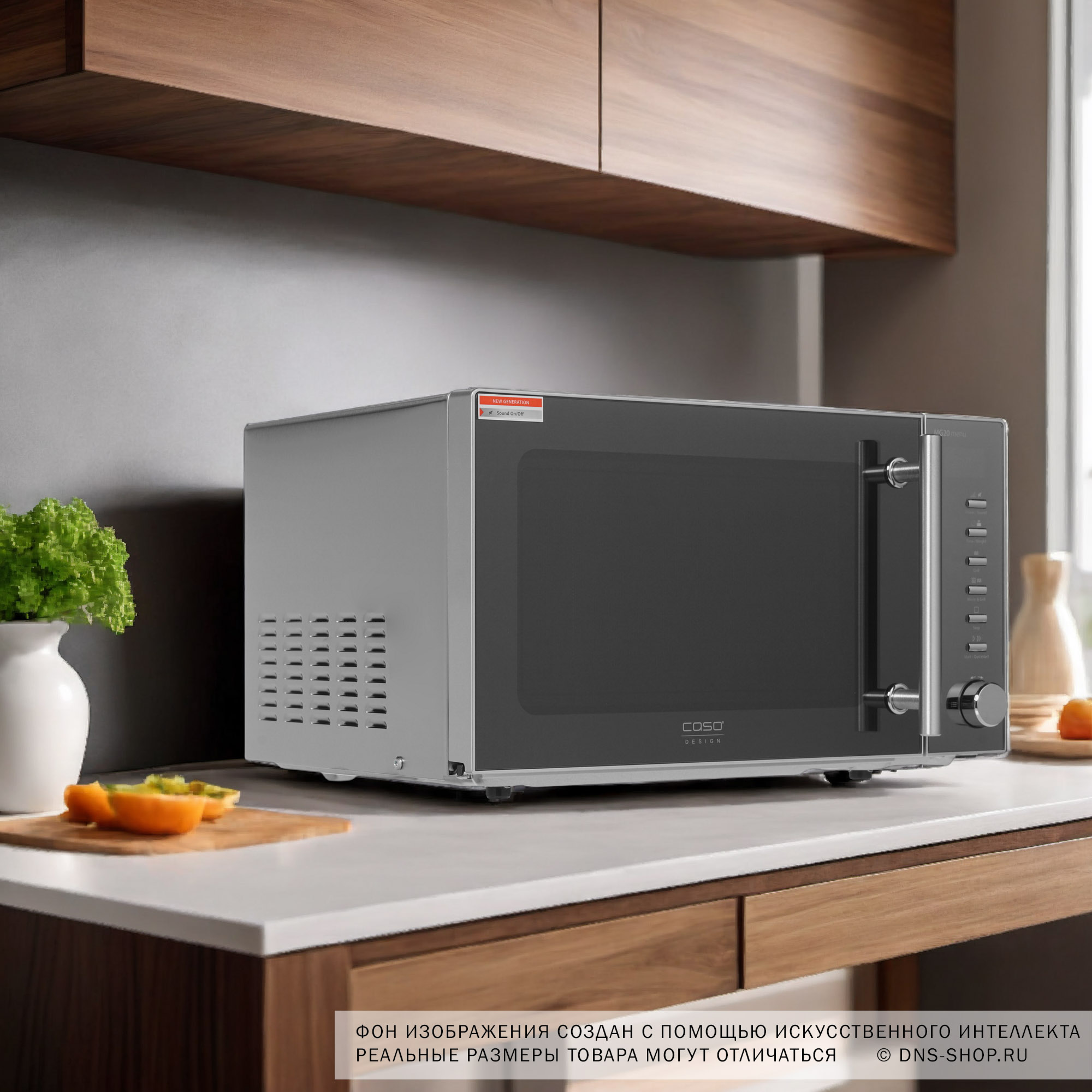 1117029 Микроволновая печь CASO MG 20 Menu зеркальный, серебристый STDN-0076890 - Вид №8