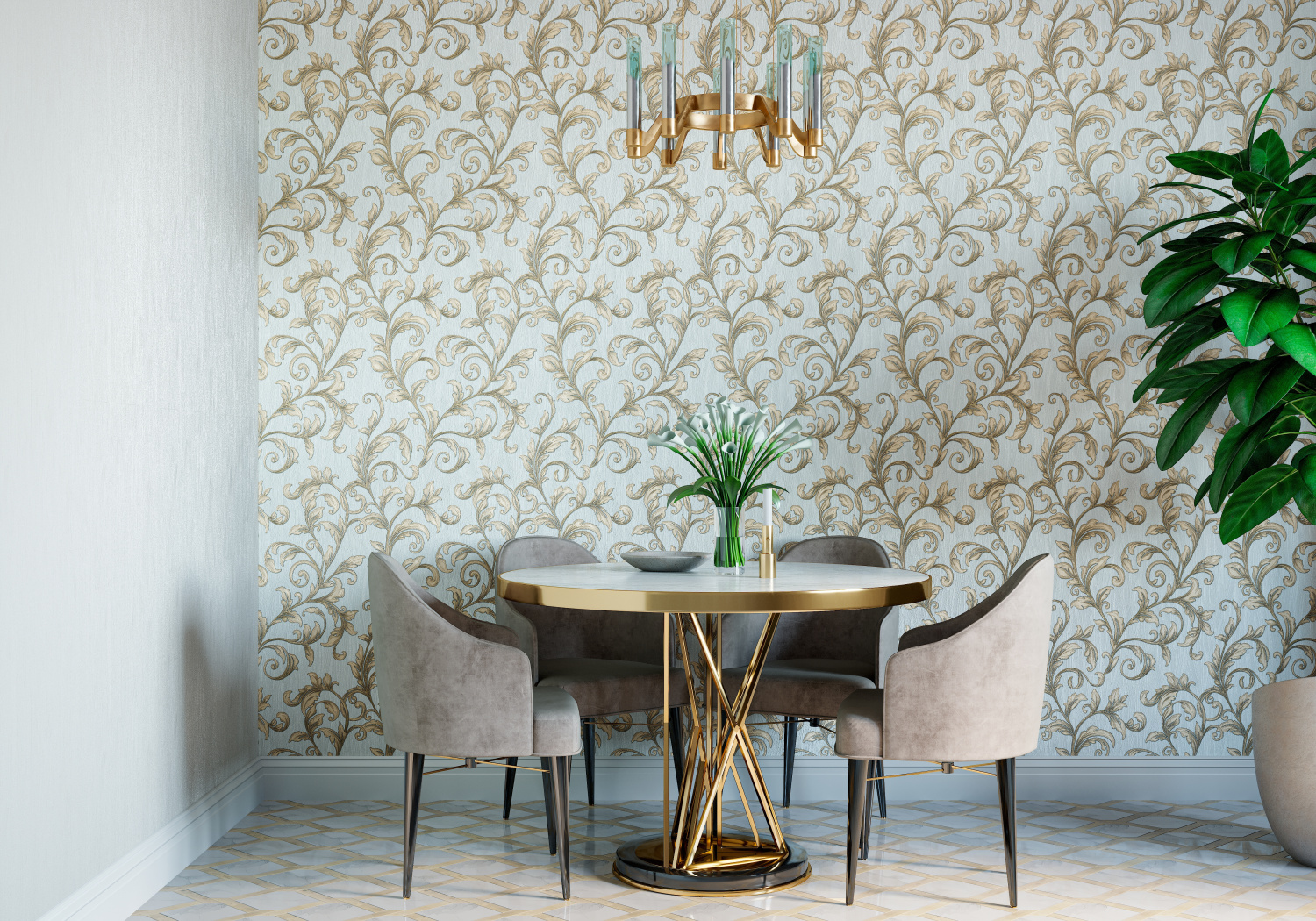 Рулон обоев основа Флизелиновая HC71582-15 Home Color Мин. заказ 6 рулонов HC7158215 - Вид №6