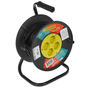 Удлинитель силовой Калибр УСК1-4-25 черный 5340998