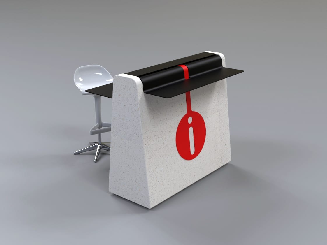 Стойка регистрации для реконструированного камня infopoint Viscio Urban Design Cling ARCH-00033835