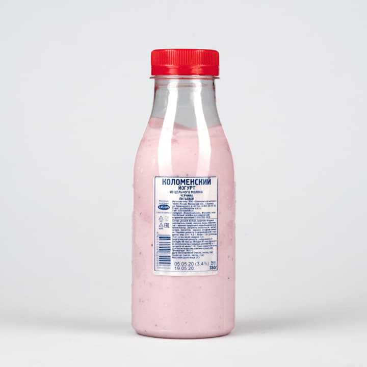 Йогурт Коломенский Черника питьевой 3,4%-4,0% Коломенское молоко 350 г БЗМЖ Santreyd 12261