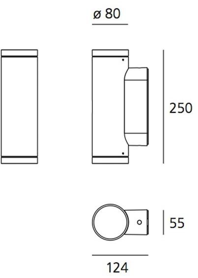 Artemide Светодиодный настенный светильник прямого и непрямого света для наружного освещения из алюминия Calumet sun-id-1454574 - Вид №3