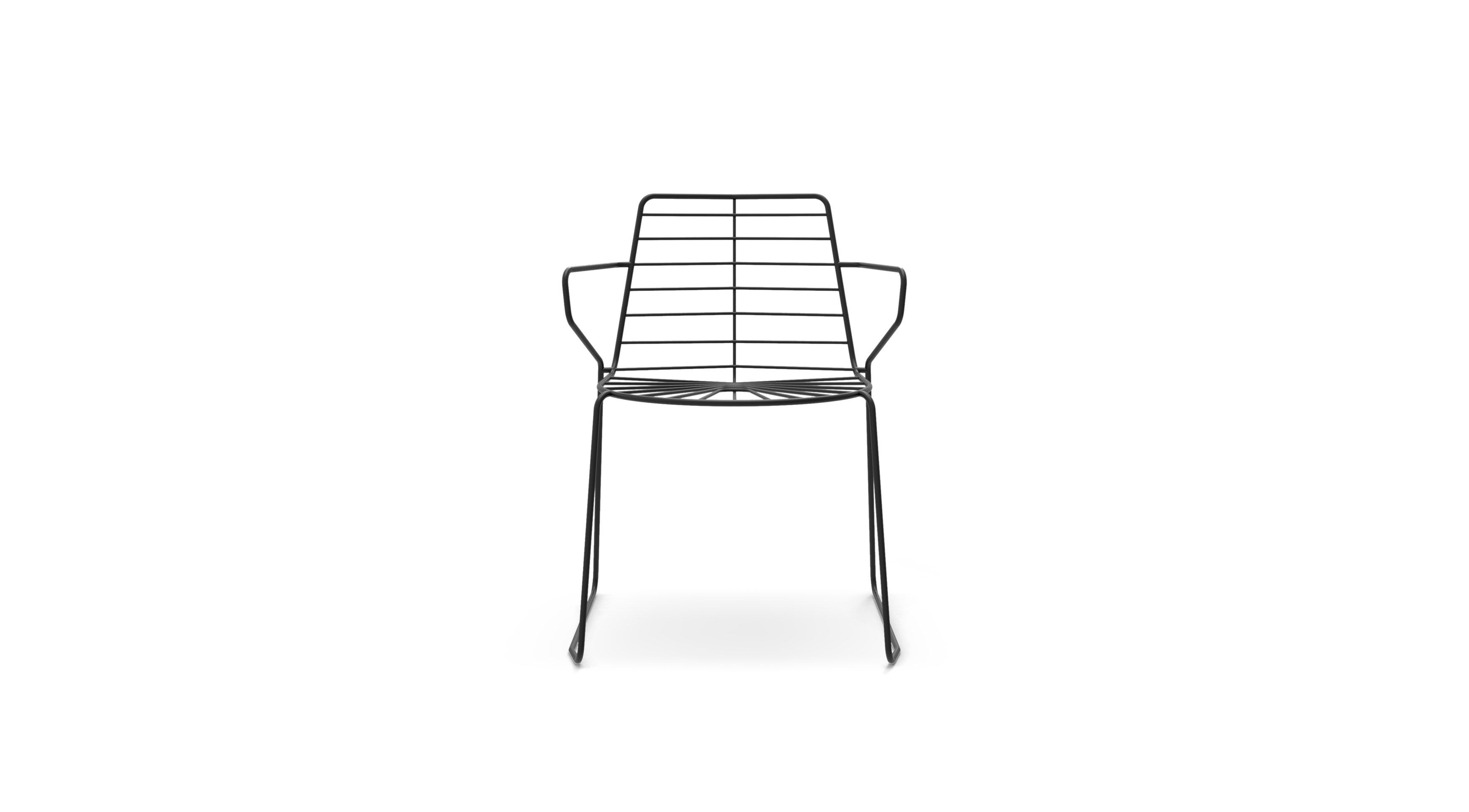 Штабелируемый стул с подлокотниками Quinti Sedute Palmas ARCH-00134231 - Вид №3