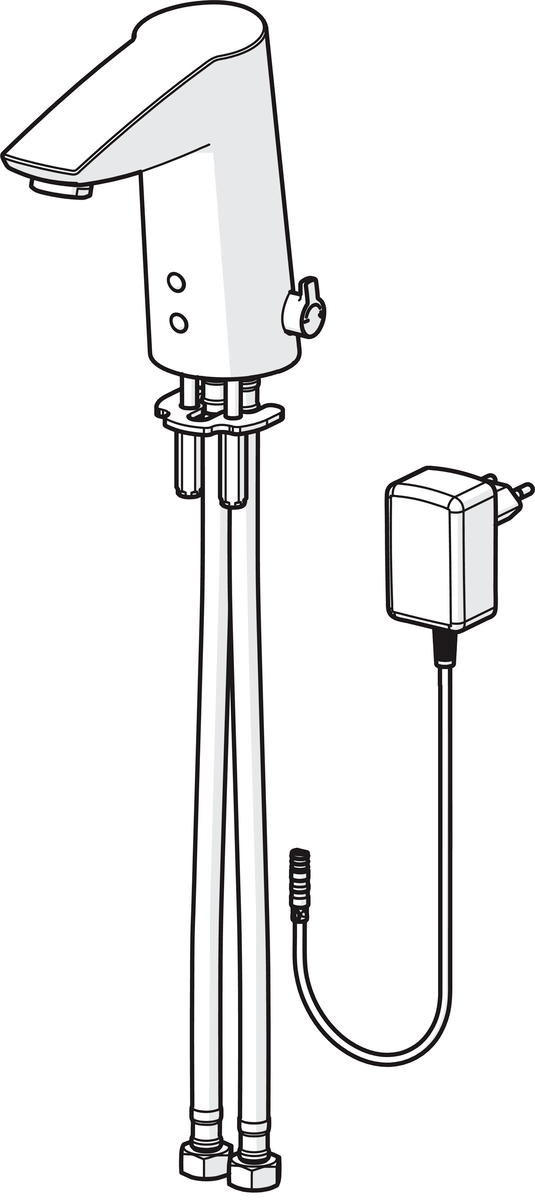 Oras 2824FTZ Смеситель для умывальника, 9/12 V, Bluetooth 2824FTZ Cubista Хром  - Вид №2