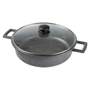 Сотейник Werner Letizia 51884 28 см алюминий с крышкой цвет черный