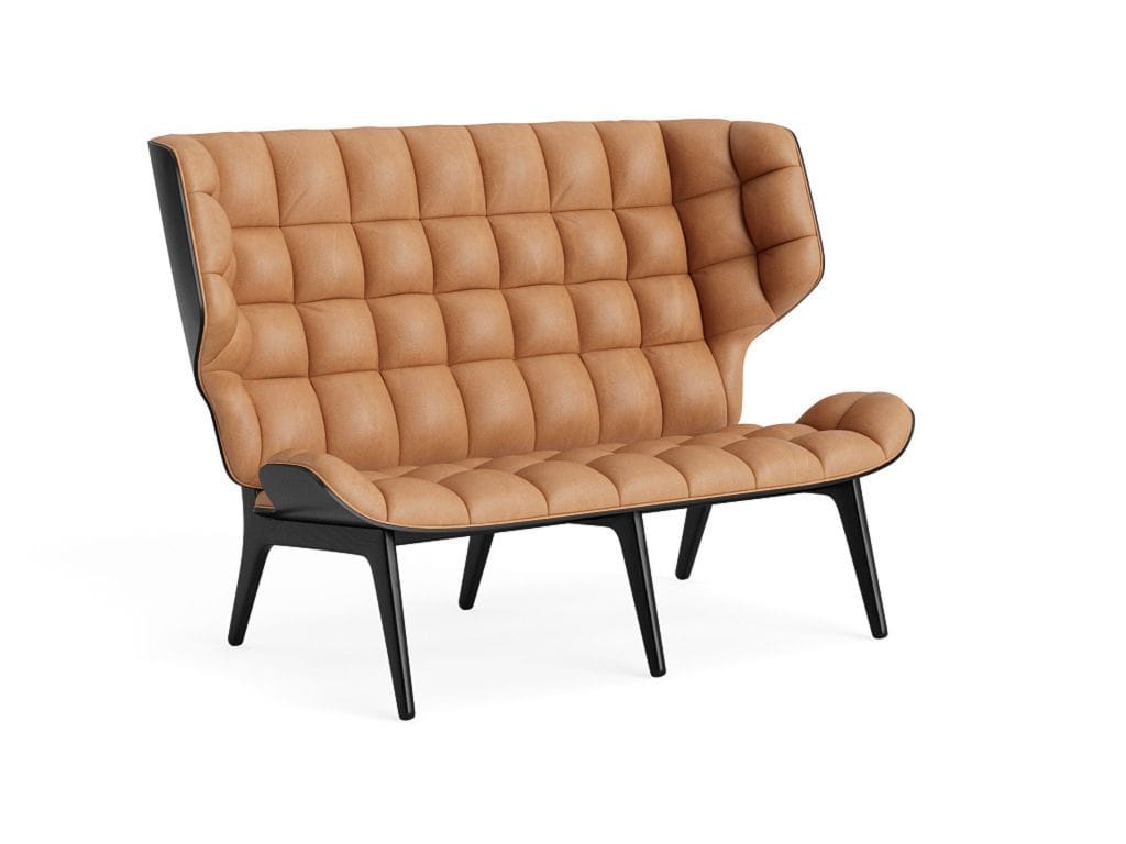 2-местный кожаный капитонный диван NORR11 Mammoth ARCH-00016626