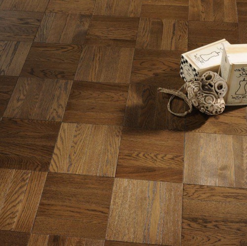 Штучный паркет Coswick Молочный Шоколад Дуб Натур (Гладкая) 228,6х228,6 мм 11803217 - Вид №3