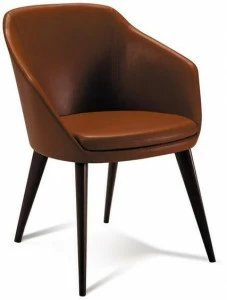 Duvivier Canapés Кожаное кресло с подлокотниками  Marixc11