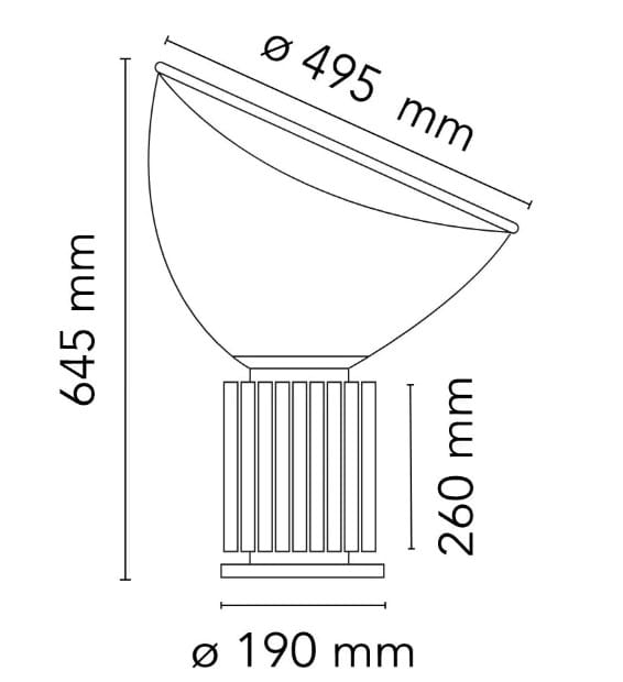 Алюминий и ПММА светодиодные настольные лампы In Stock Flos ARCH-00034726 - Вид №2