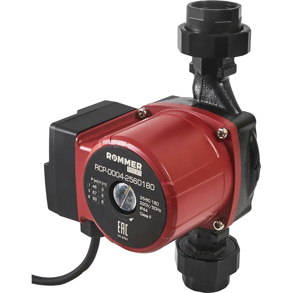 Циркуляционный насос Rommer Profi 25/6 180 мм с гайками 1 1/2" STLM-2015591