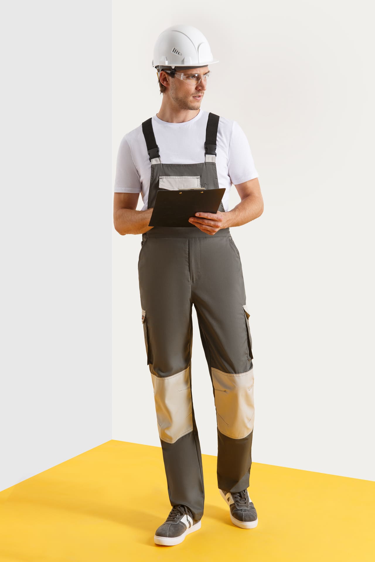 4991519 Костюм  NEW 2 серый хаки с серым песком STATUS  Летняя спецодежда  размер 56-58/182-188  - Вид №7