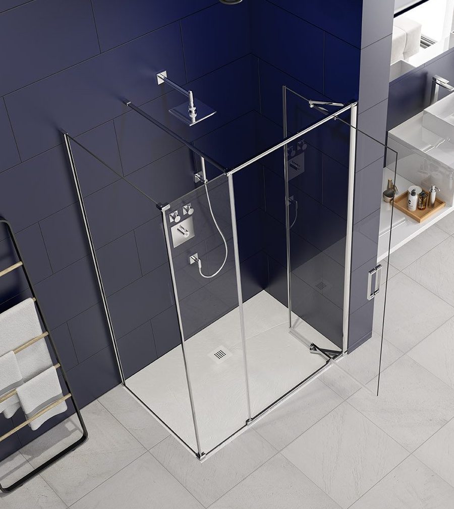 Дверь душевая для установки с боковой панелью AR8NN1164H L or R Merlyn Arysto Хромированный  - Вид №1