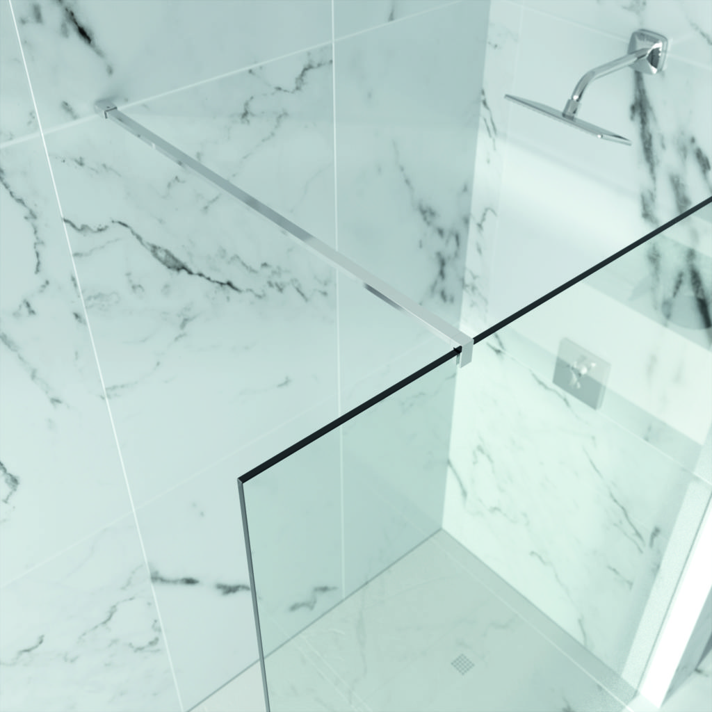 Душевая перегородка GWF1600 Merlyn Arysto Ten Хромированный  - Вид №2