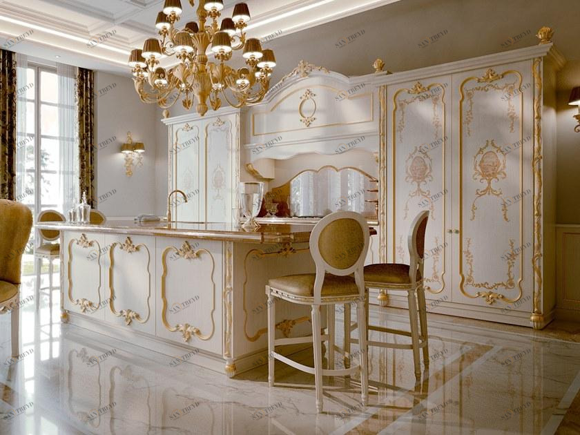 Andrea Fanfani Деревянная кухня с островом Opera L46