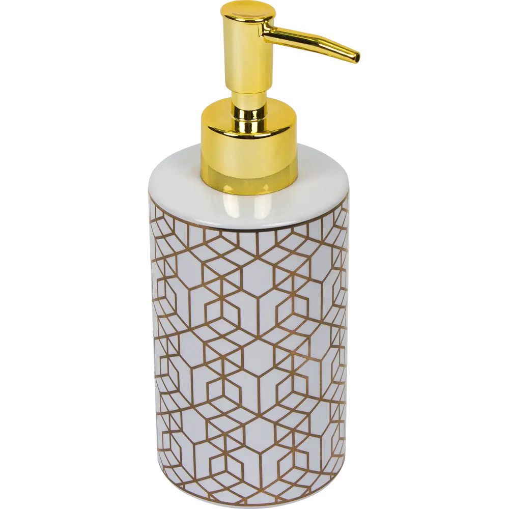 Дозатор для жидкого мыла «Gode», керамика, цвет золотой SWENSA STLM-2082746
