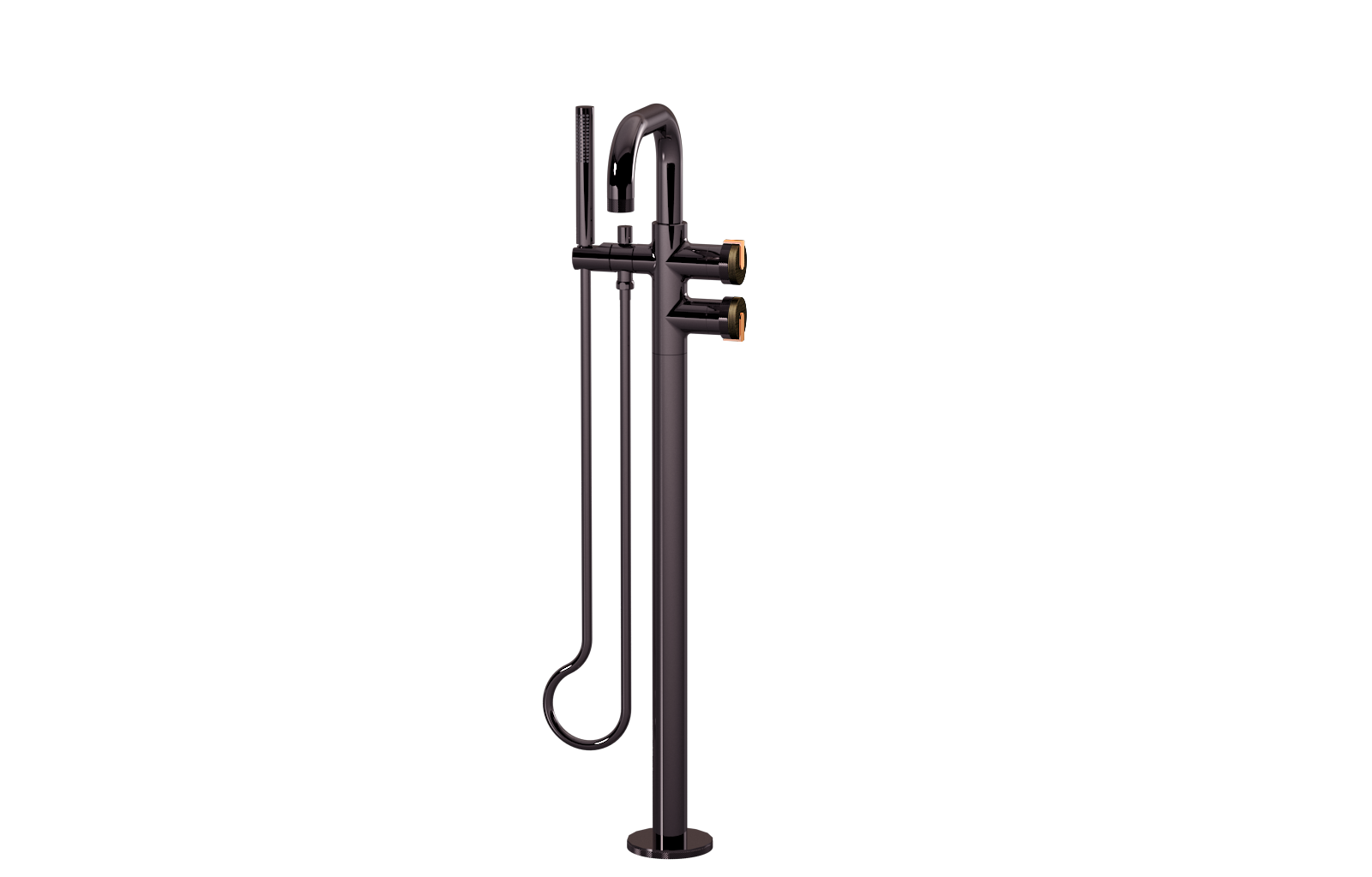 E-11557-R1VBB-L1RG-OX Смеситель напольный отдельностоящий (внешняя часть) GRAFF MOD+