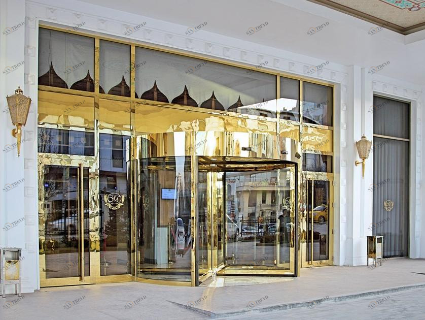 GEZE Автоматическая вращающаяся входная дверь sun-id-1449001