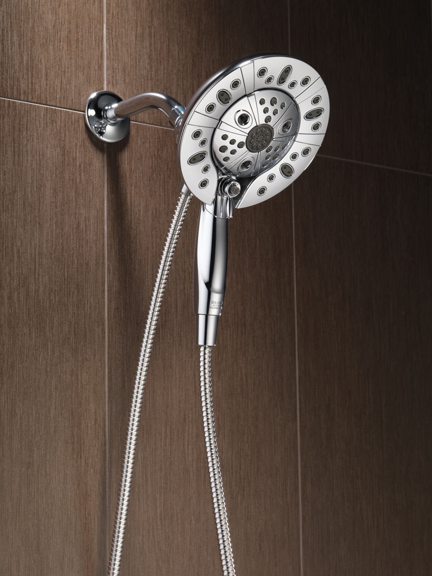 75591C H2Okinetic® In2ition® Душ два в одном с 5 настройками Delta Faucet Universal Showering Хром  - Вид №10