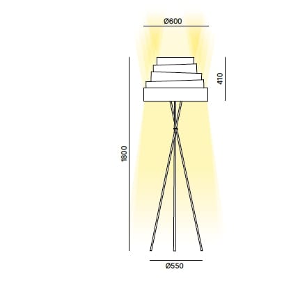 Ткань торшер Quadrifoglio Group Design Lighting ARCH-00109877 - Вид №5
