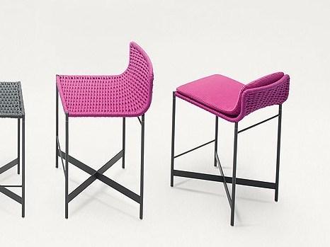 Paola Lenti Садовый табурет из технической ткани Heron B45l/b45m - Вид №3