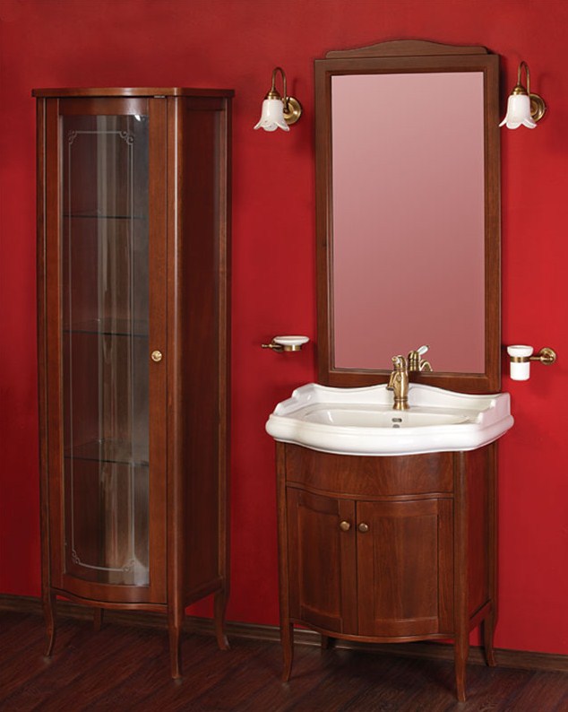 Витрина MIGLIORE Bella ML.BLL-VE450.DR с дверцей, нежно-розовый  - Вид №7