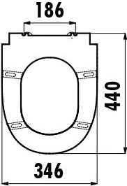 KC1703.01.0000E Крышка дуропласт с микролифтом MARE Creavit Mare - Вид №6