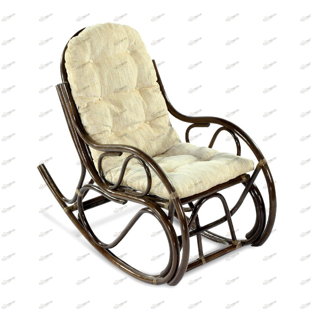 Кресло-качалка "Милак-1" ЭКО ДИЗАЙН CLASSIC RATTAN 129509 Бежевый;коричневый 