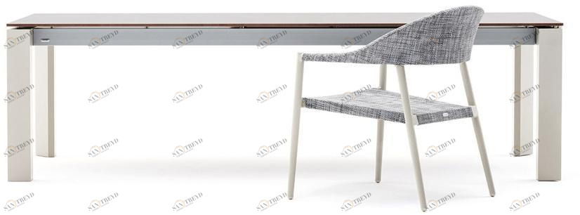 Varaschin Садовый стол раздвижной из hpl Dolmen 182l