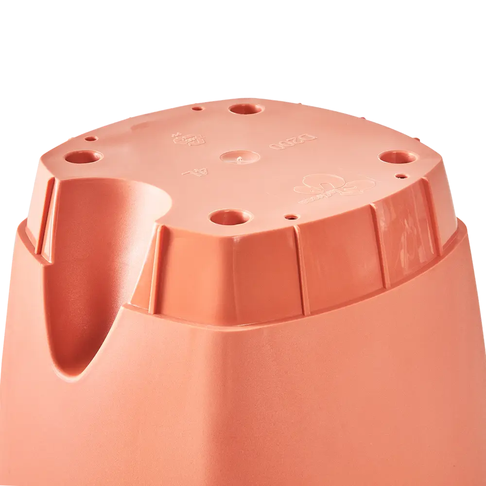 Горшок цветочный Ingreen Amsterdam ø20 см v4 л пластик коричневый STLM-2168051 - Вид №4