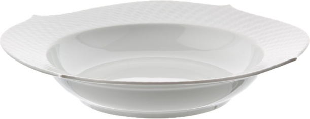 10645327 Meissen Набор из 6 тарелок суповых "Игра волн, рельеф, белый" 23,5см Фарфор 