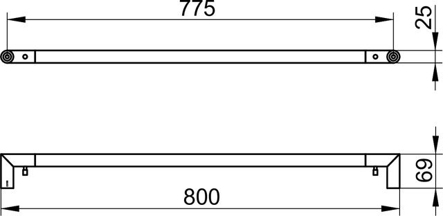 12801370800 Полотенцедержатель KEUCO Collection REVA - Вид №6