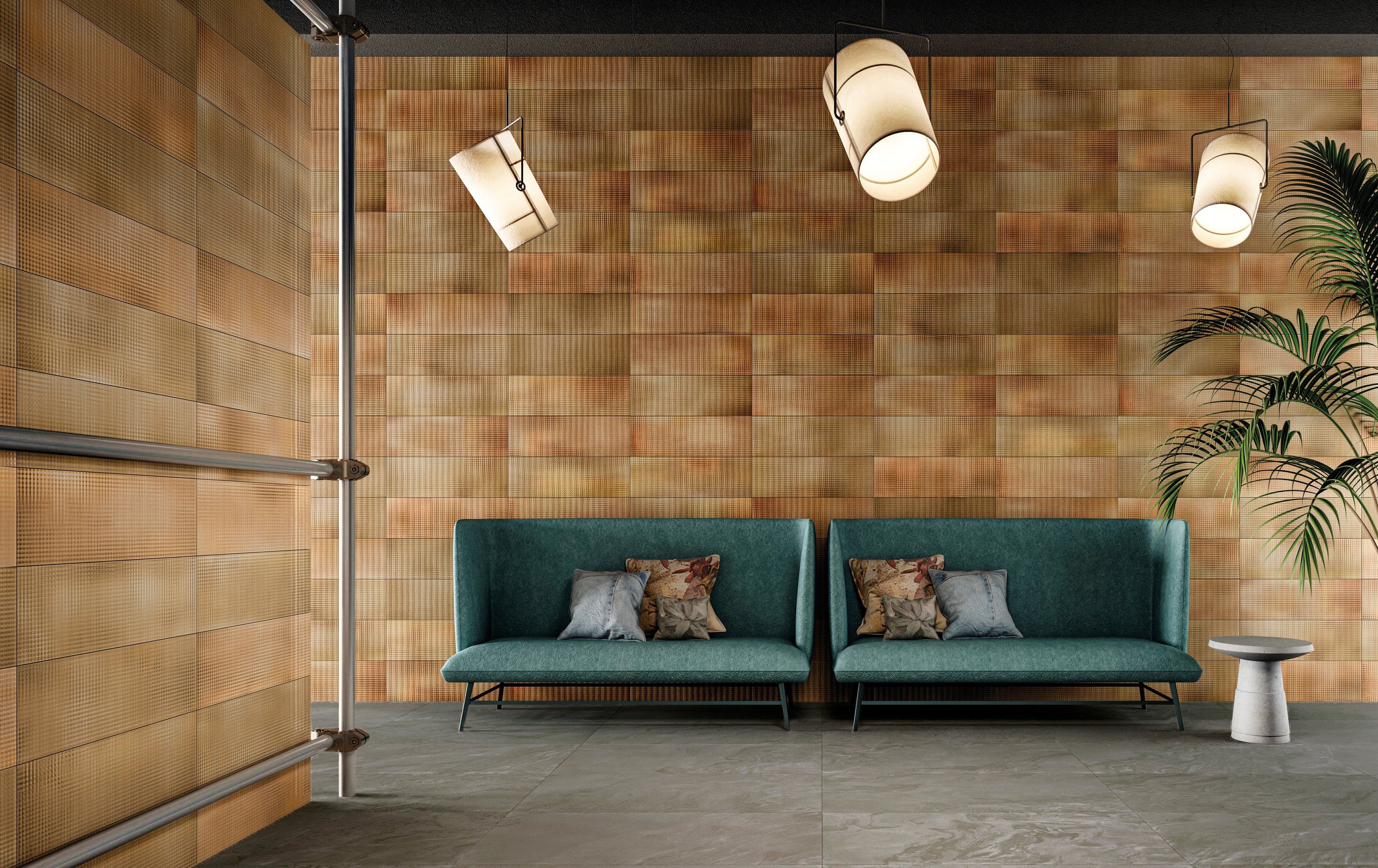 Внутренняя отделка керамогранита с металлическим эффектом IRIS Ceramica Diesel Living ARCH-00124878 - Вид №1