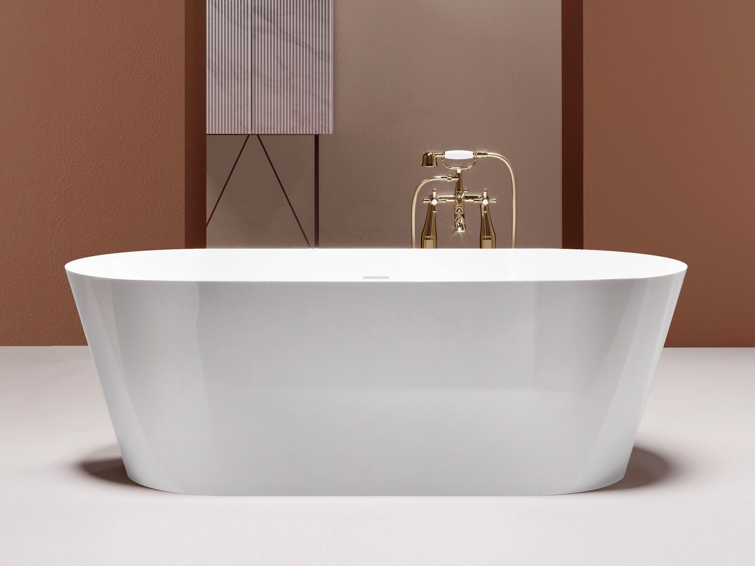 Акриловая овальная центральная ванна Gruppo Treesse мебель для ванной комнаты-отдельно стоящие ванны ARCH-00033432