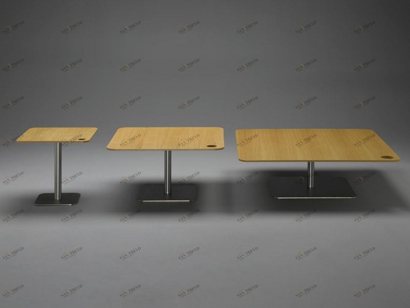 mminterier Квадратный журнальный столик из стали и дерева Fleks sun-id-1478196