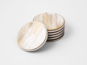 6шт рога и латунные подставки набор