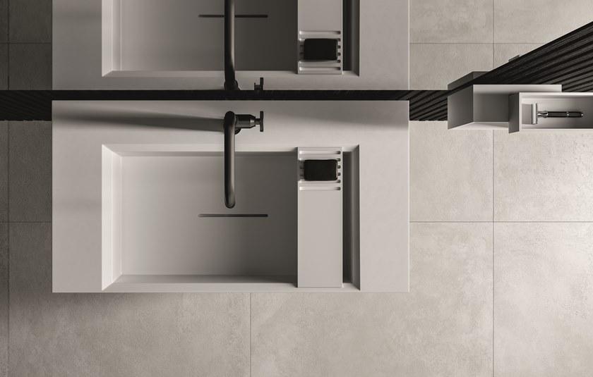 Cerasa Тумба под умывальник, лакированная, с вешалкой для полотенец Nerolab sun-id-1382200 - Вид №2